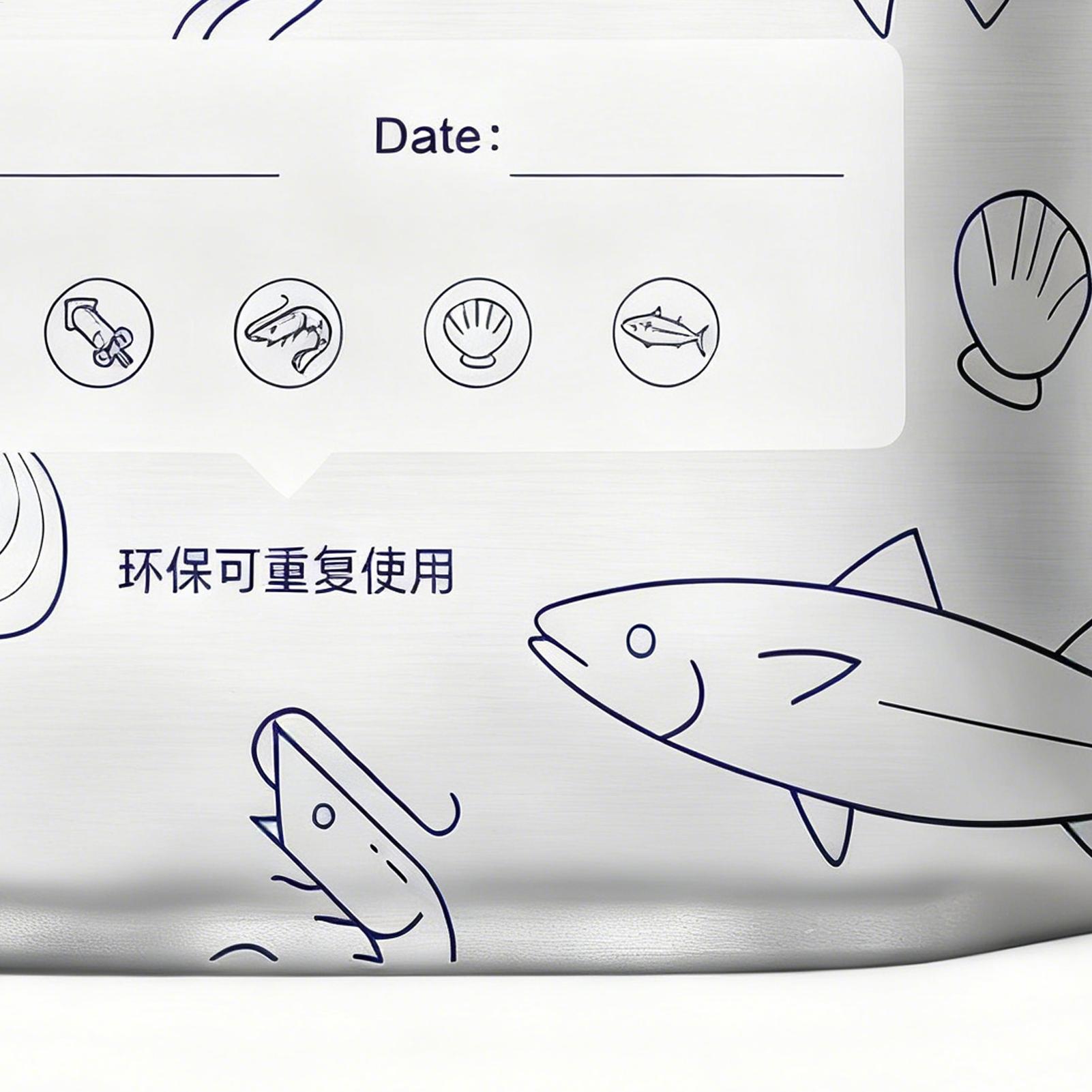 Meal Prep Seafood - Sacs de rangement en aluminium 30