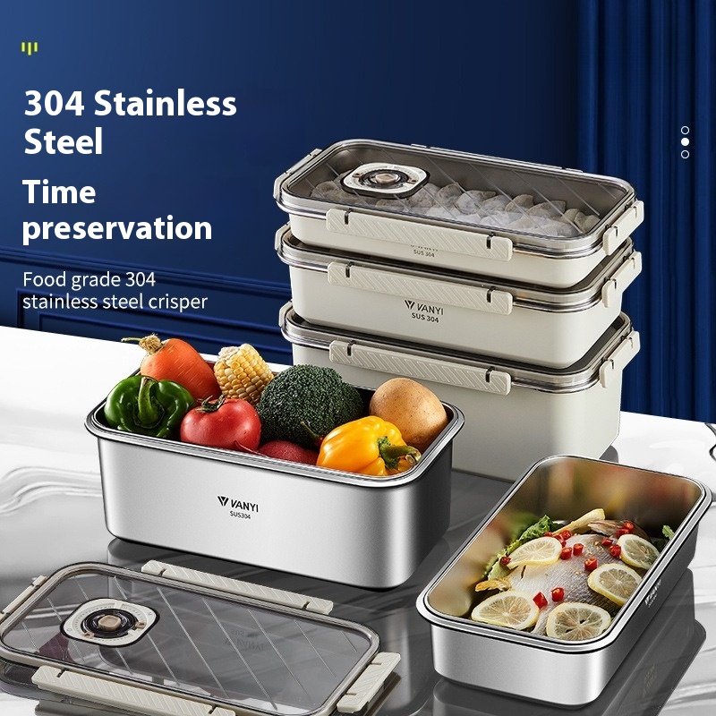 Meal Prep Containers Xl - Boîte de conservation en acier inoxydable,