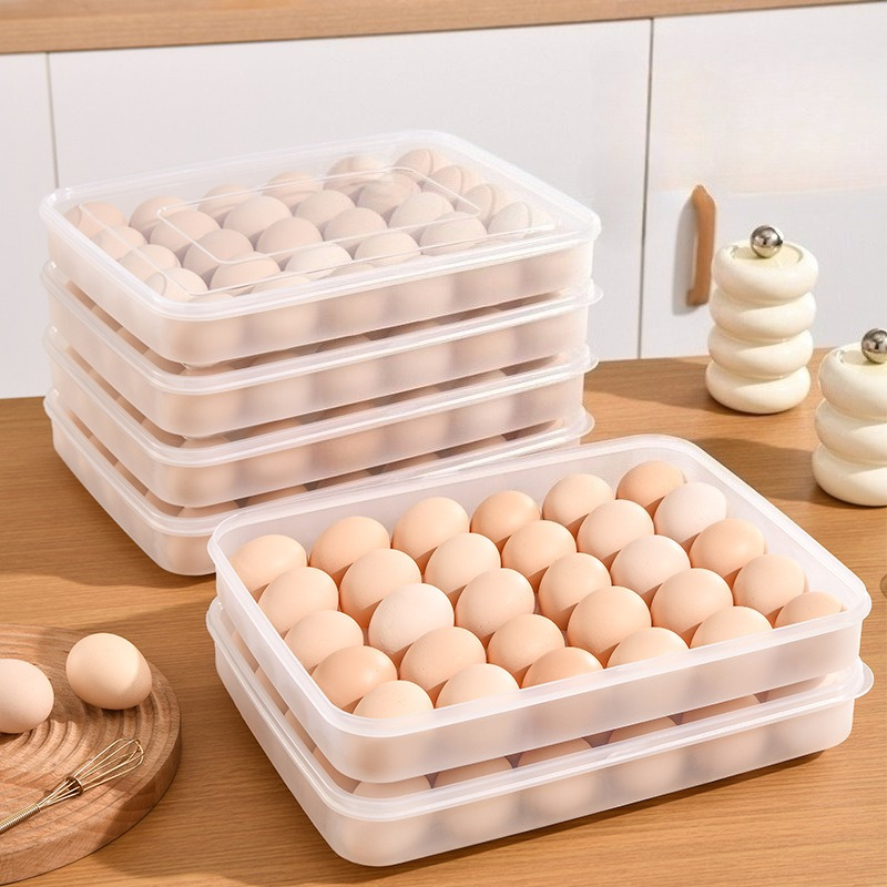 Meal Prep Containers Xl - Boîte de rangement d'œufs en plastique
