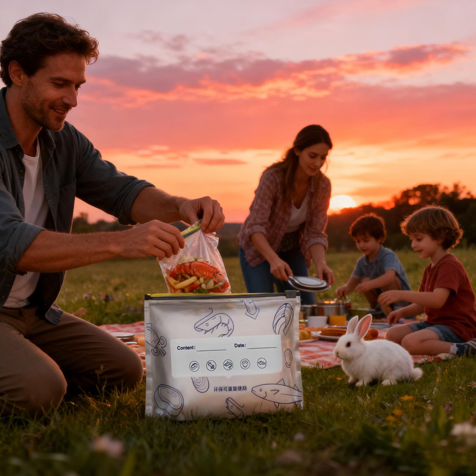 Sacs de rangement en papier d' - Meal Prep Seafood avis et prix